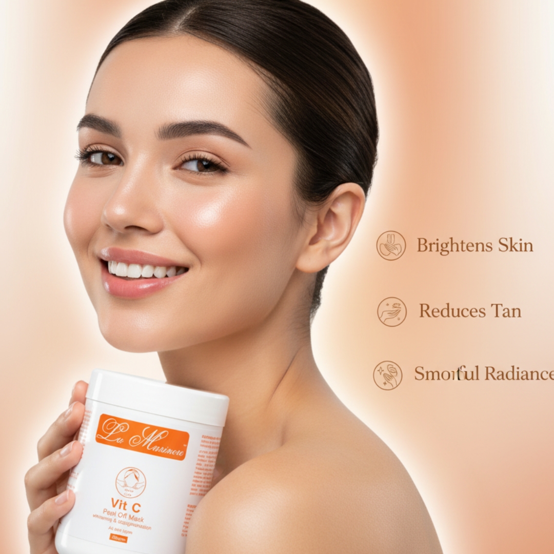 Vitamin C Peel Off Mask For Men & Women | Brighten And Energize Your Skin | Embrace The Glow Of Radiance |Removes Blackheads & Whiteheads | Deep Pore Cleansing