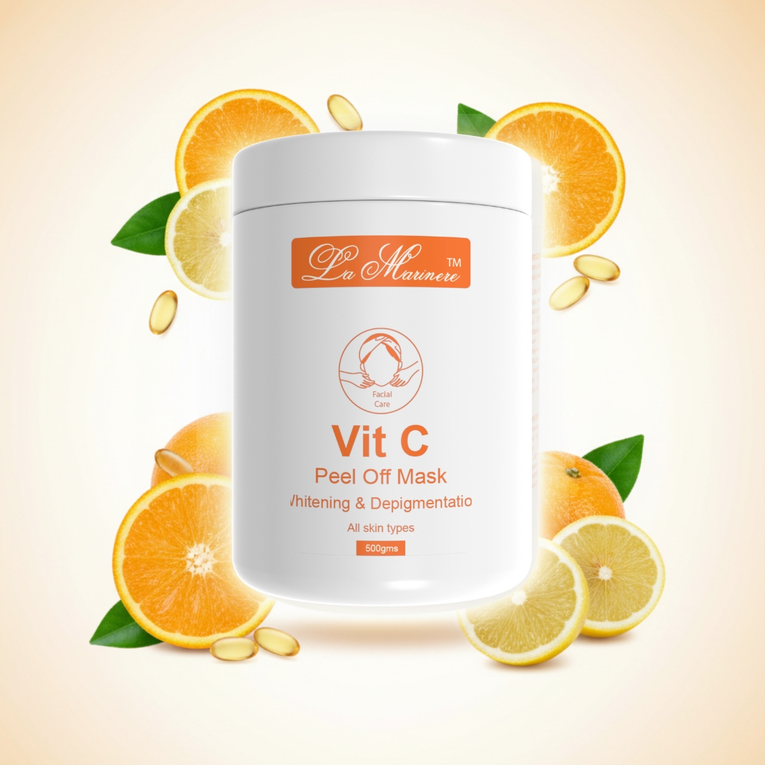 Vitamin C Peel Off Mask For Men & Women | Brighten And Energize Your Skin | Embrace The Glow Of Radiance |Removes Blackheads & Whiteheads | Deep Pore Cleansing