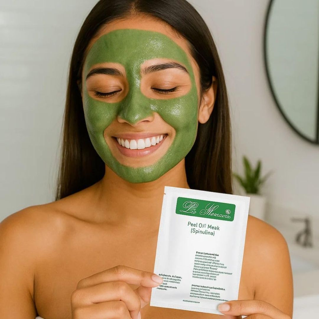 Lamarinere Spirulina Peel Off Mask Pack of 3 x 20gms | Whitening, Anti-Aging & Anti-Inflammatory | With Spirulina & Menthol | Improves Collagen, Brightens Skin & Reduces Pores (Pack Of 3pcs)