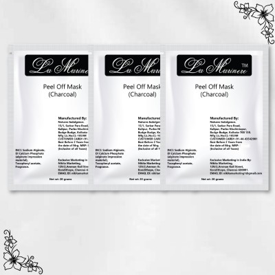 Charcoal Peel off Mask for Men & Women Pack of 3 x 20g | Purify and Reveal Your Radiant Glow | Suitable for All Skin Types | Removes Blackheads & Whiteheads | Deep pore Cleansing(Pack of 3pcs)