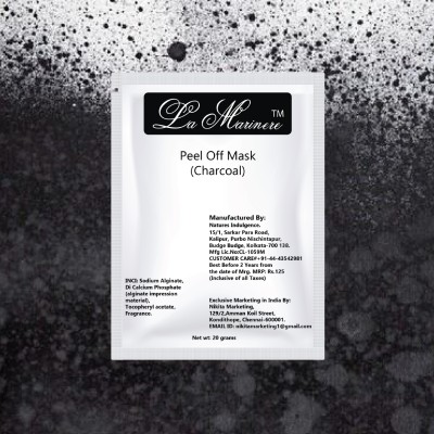 Charcoal Peel off Mask for Men & Women Pack of 6 x 20g | Purify and Reveal Your Radiant Glow | Suitable for All Skin Types | Removes Blackheads & Whiteheads | Deep pore Cleansing(Pack of 6pcs)