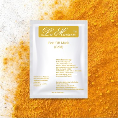 Gold Peel off Mask for Men & Women | Luxurious Rejuvenation for Your Skin | Suitable for All Skin Types | Removes Blackheads & Whiteheads | Deep pore Cleansing (Pack of 10pcs)