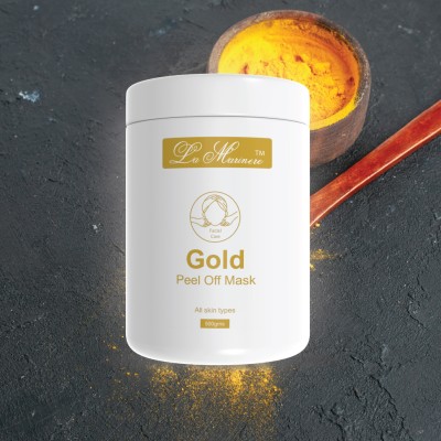 Lamarinere Gold Peel Off Mask 500gm | Anti-Aging, Skin Brightening & Pore Tightening | With Gold Extract & Menthol | Reduces Wrinkles, Blemishes & Impurities | For All Skin Types