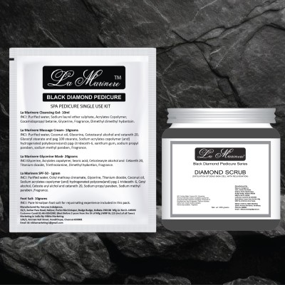 Black Diamond Pedicure | Luxurious Opulence for Your Feet | Magnetic Dirt Removal | Pedicure kit for women for foot | Reveal Velvety Softness | Spa kit for Home and Salon  (Pack of 10pcs)