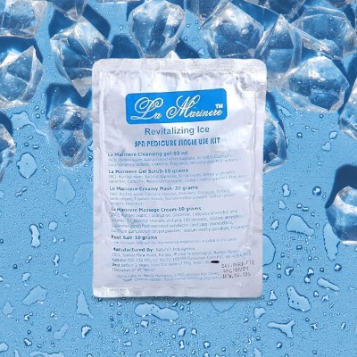 Lamarinere Revitalizing Ice Spa Pedicure Kit For Men & Women | Refresh And Cool Your Feet | Embrace The Chill Of Soothing Radiance | Removes Tan, Dead Skin & Impurities | Deep Cleansing & Hydrating Foot Care (Pack of 10pcs)