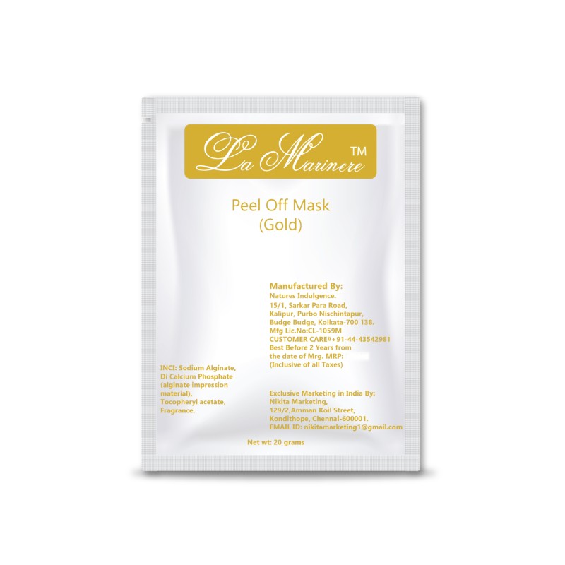 Lamarinere 24K Gold Body Spa Kit For Men & Women | Brighten And Rejuvenate Your Skin | Embrace The Luxury Of Golden Radiance | Removes Tan, Blackheads & Whiteheads | Deep Pore Cleansing & Nourishing Care(Pack of 3 Single Use Kits)